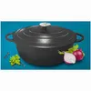Kitchen Club Gusseisenbräter 4L Schwarz Produktbild-Vorschau 3
