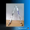 WORHAN Leiter 555cm Aluminium Teleskopleiter Klappleiter Produktbild-Vorschau 8