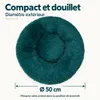 IvoQ Panier pour chien donut - Panier pour chat - Peluche Voir les images du produit 4