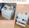 COSTWAY Nachttisch LED, Nachtschrank mit 2 Schubladen, Produktbild-Vorschau 6