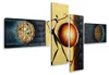 Visario Leinwandbild Abstrakte Sonne 195x80 cm – 4-teilig, Produktbild-Vorschau 1