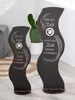 Gilde Standrelief, Welle, "Zeit", Spruch, Metall, braun, VE Produktbild-Vorschau 2