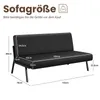 IROPRO Sofa 2 Sitzer, Kunstleder Couch Modern mit Produktbild-Vorschau 7