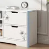 TV-Ständer, weiße Kommode, moderner Standfernseher, 120 cm Produktbild-Vorschau 2