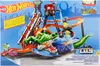 A toy car wash playset with a large green alligator as the main feature, with cars going through the wash. Podgląd zdjęcia produktu