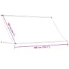 Stahovací markýza krémová 300x150 cm látka a ocel Náhled obrázku produktu 11