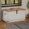 vidaXL Cassapanca HALDEN Bianco 91x48x47 cm in legno di Anteprima dell’immagine prodotto 2