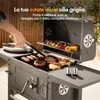 VonHaus Barbecue a Carbonella Compatto con Coperchio, Anteprima dell’immagine prodotto 3