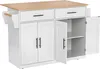 Servírovací vozík Sweiko se skládací deskou, 120x46(70)x91 Náhled obrázku produktu 13