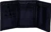 An open black tri-fold wallet is shown against a white background. Anteprima dell’immagine prodotto