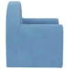 A side view of a blue children's sofa. Náhľad obrázku produktu
