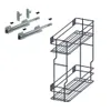 A product shot of kitchen cabinet pull-out organizers and drawer slides, presented on a white background. Voir les images du produit