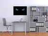 Wallario Poster - Blaue Katzenaugen bei Nacht, Kunstdruck Produktbild-Vorschau 3