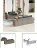 The Living Store 6-tlg. Garten-Sofagarnitur mit Kissen Grau Produktbild-Vorschau 1