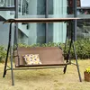 Outsunny 2-Sitzer Hollywoodschaukel mit Sonnendach Patio Produktbild-Vorschau 2