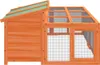 vidaXL Králikáreň Brown 144x123x67,5 cm Masívne borovicové Náhľad obrázku produktu 5
