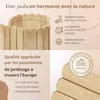 Floranica Bordure de Jardin en bois 10 x 100 cm Nature Voir les images du produit 2
