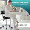 CASARIA® Rollhocker mit Lehne Höhenverstellbar 10cm Produktbild-Vorschau 8