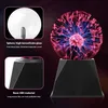 A plasma ball light with text descriptions of its components. Podgląd zdjęcia produktu