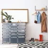 Relaxdays Plastová botník, 18 přihrádek s dvířky, Náhled obrázku produktu 6