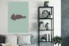 MuchoWow® Poster Walross - Kinder - Grün - Jungen - Blau - Produktbild-Vorschau 4