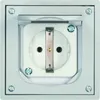 ABL Einbau Schuko 1fach 1471460 Alu-Druckguss IP41 grau Produktbild-Vorschau 3