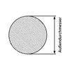 Aluminium Rundstab [Ø 20 mm Länge: 100 mm] Produktbild-Vorschau 2
