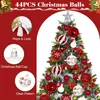 44 Stš¹ck Weihnachtskugeln Kunststoff, Christbaumkugeln Produktbild-Vorschau 4