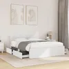 vidaXL Bettgestell mit Kopfteil ohne Matratze Weiß 120x200 Produktbild-Vorschau 2