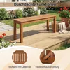 Panchina da giardino in legno COSTWAY, panca a due posti in Anteprima dell’immagine prodotto 7