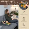 eluno Couchbar, Serviertablett, Sofatablett aus Bambus mit Produktbild-Vorschau 2