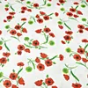 Baumwolle 100% Mohnblumen und Disteln auf weißem Produktbild-Vorschau 3