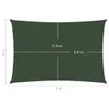 The Living Store Sonnensegel 160 g/m² Dunkelgrün 4x5 m HDPE Produktbild-Vorschau 7