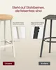 Comparison of two bar stools, highlighting the stability of one over the other. Produktbild-Vorschau