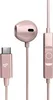 A close-up studio shot of rose gold USB-C wired in-ear headphones against a white background. Anteprima dell’immagine prodotto