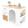 Isola da cucina Merax con area per cani, mobile da cucina Anteprima dell’immagine prodotto 7