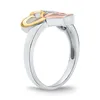 Ring Herzen aus Sterlingsilber Tricolor mit Zirkonia Produktbild-Vorschau 3