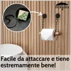 DEKAZIA® Porta carta igienica adesivo portarotolo carta Anteprima dell’immagine prodotto 3