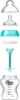 An exploded view of a baby bottle and its components, laid out vertically against a white background. Produktbild-Vorschau