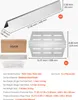 Diagram showing dimensions and quantities of grill parts. Produktbild-Vorschau