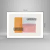 Poster - Poster ohne Rahmen - Aquarell Rechtecke Linien - Produktbild-Vorschau 4