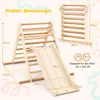 COSTWAY Kletterdreieck, 3 in 1 Klettergerüst Indoor Produktbild-Vorschau 7