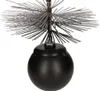 A chimney brush with a weighted ball and wire bristles. Produktbild-Vorschau