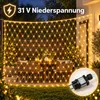 3X2m 200 LED Lichterkette Netz Lichternetz Warmweiß mit Produktbild-Vorschau 3