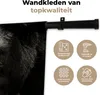 MuchoWow® Wandteppich Wandbehang Gorilla auf schwarzem Produktbild-Vorschau 3