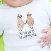 Mr. & Mrs. Panda Organic Baby Shirt Faultier Pärchen 0. - Produktbild-Vorschau 4