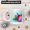 Trendation - Kuh Tasse Polygon Geometrisch Grafik Geschenk Produktbild-Vorschau 3