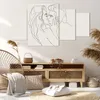 Bild auf Leinwand - Leinwandbild - 4 Teile - Art. Linie Produktbild-Vorschau 7