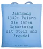 Mr. & Mrs. Panda Beutel Spruch 1942 Geburtstag - Sky Blue - Produktbild-Vorschau 1