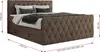 MKS MEBLE Boxspringbett 140 x 200 cm mit Bettkasten, Bett Produktbild-Vorschau 7